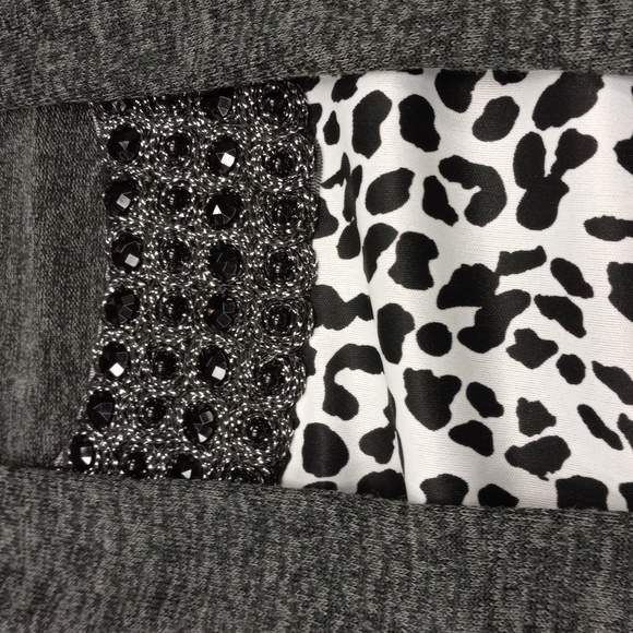 Cathy Daniels Woman Mood Aubergine  Charcoal Stretch Blouse - Picture 8 of 13